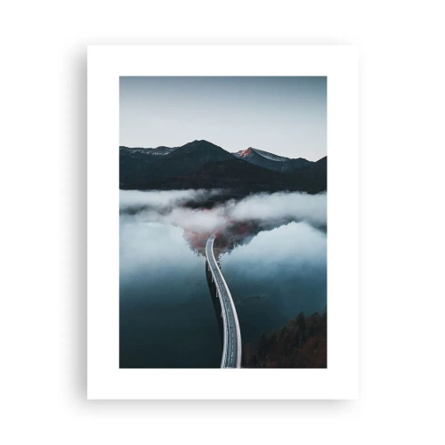 Poszter - Tükörsima víz felett - 30x40 cm