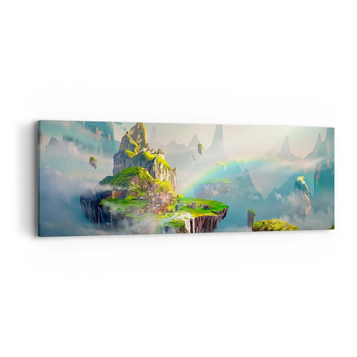 Vászonkép - Az ég közepén - boldog szigetek - 90x30 cm