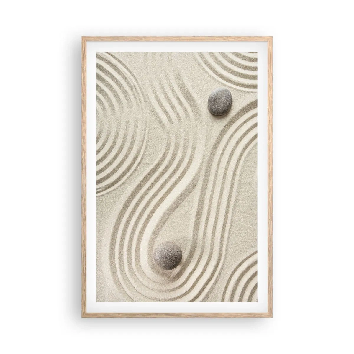 Poszter világos tölgy keretben - A meleg érintése - 61x91 cm