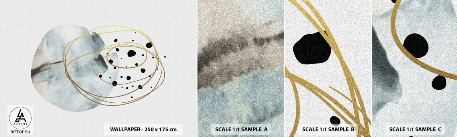 Fotótapéta Minta Standard Eco - Az ölelő térben - Absztrakció, Darab, Modern minta - 100x30 cm