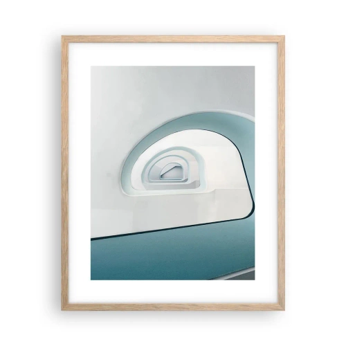 Poszter világos tölgy keretben - A kék aljára - 40x50 cm