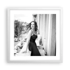 Poszter fekete keretben - Biztosan párizsi - 40x40 cm