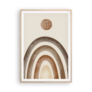 Poszter világos tölgy keretben - Egy messzi-messzi galaxisban - 70x100 cm