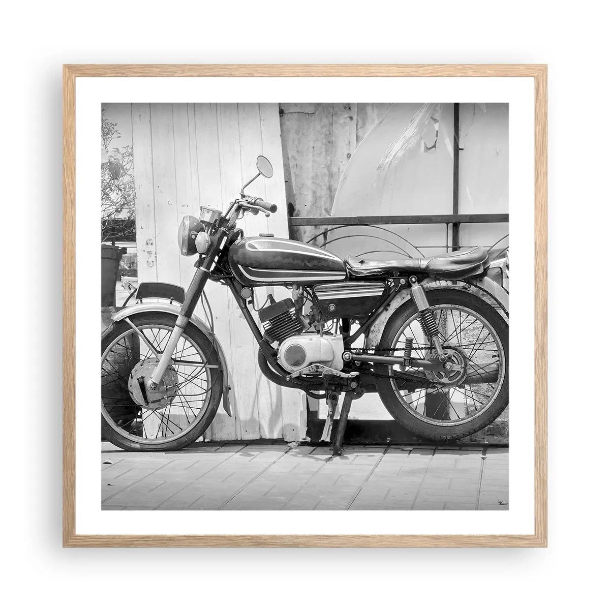 Poszter világos tölgy keretben - Klasszikus mindenek felett - 60x60 cm