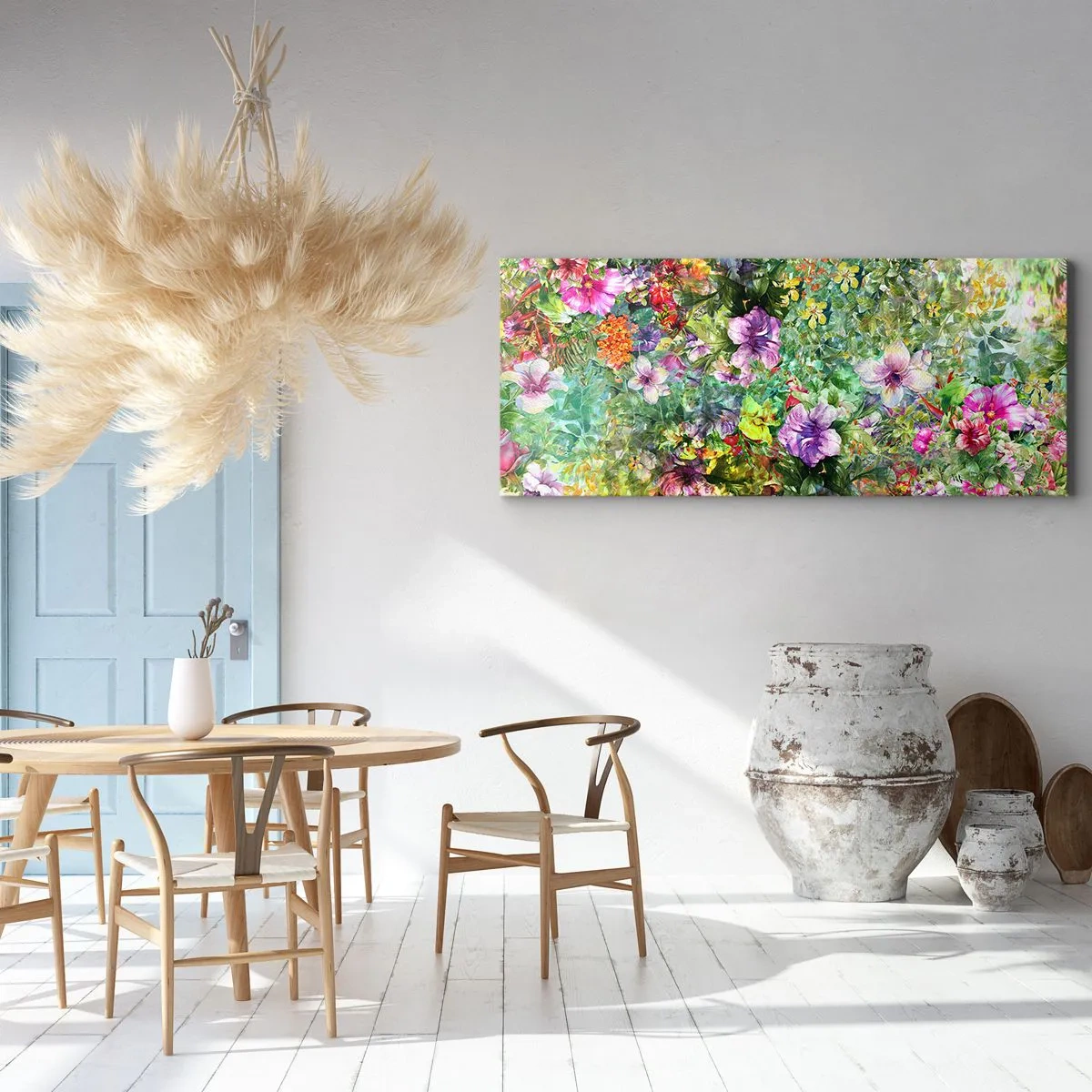 Vászonkép - Virágokban a vesztünk - 100x40 cm