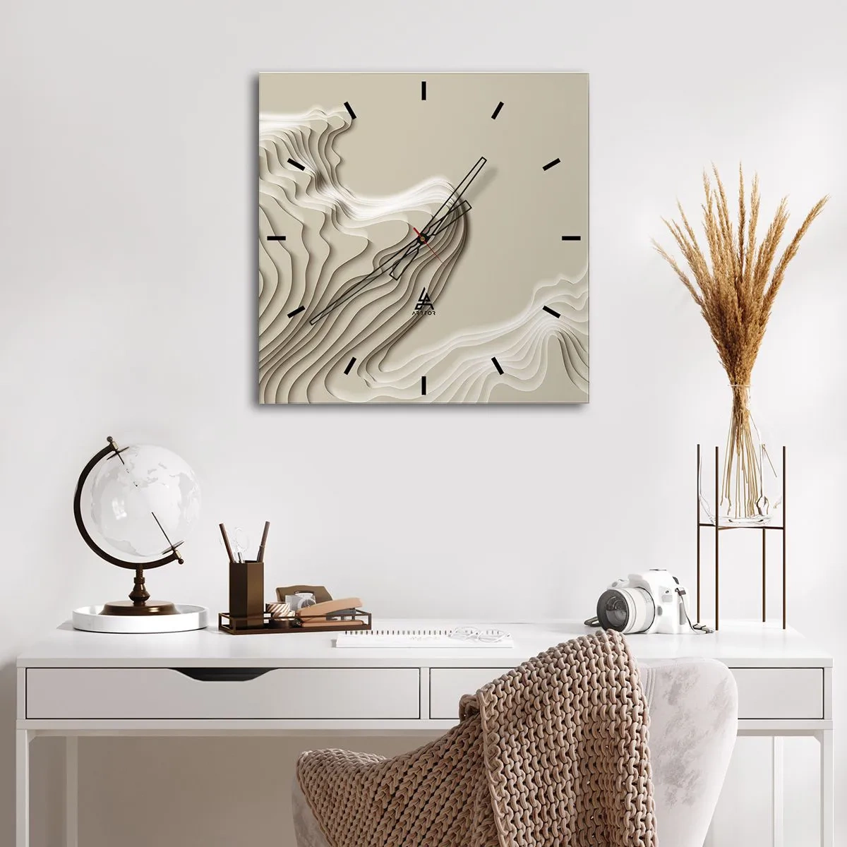 Falióra, Óra - Művészeti topográfia - 40x40 cm