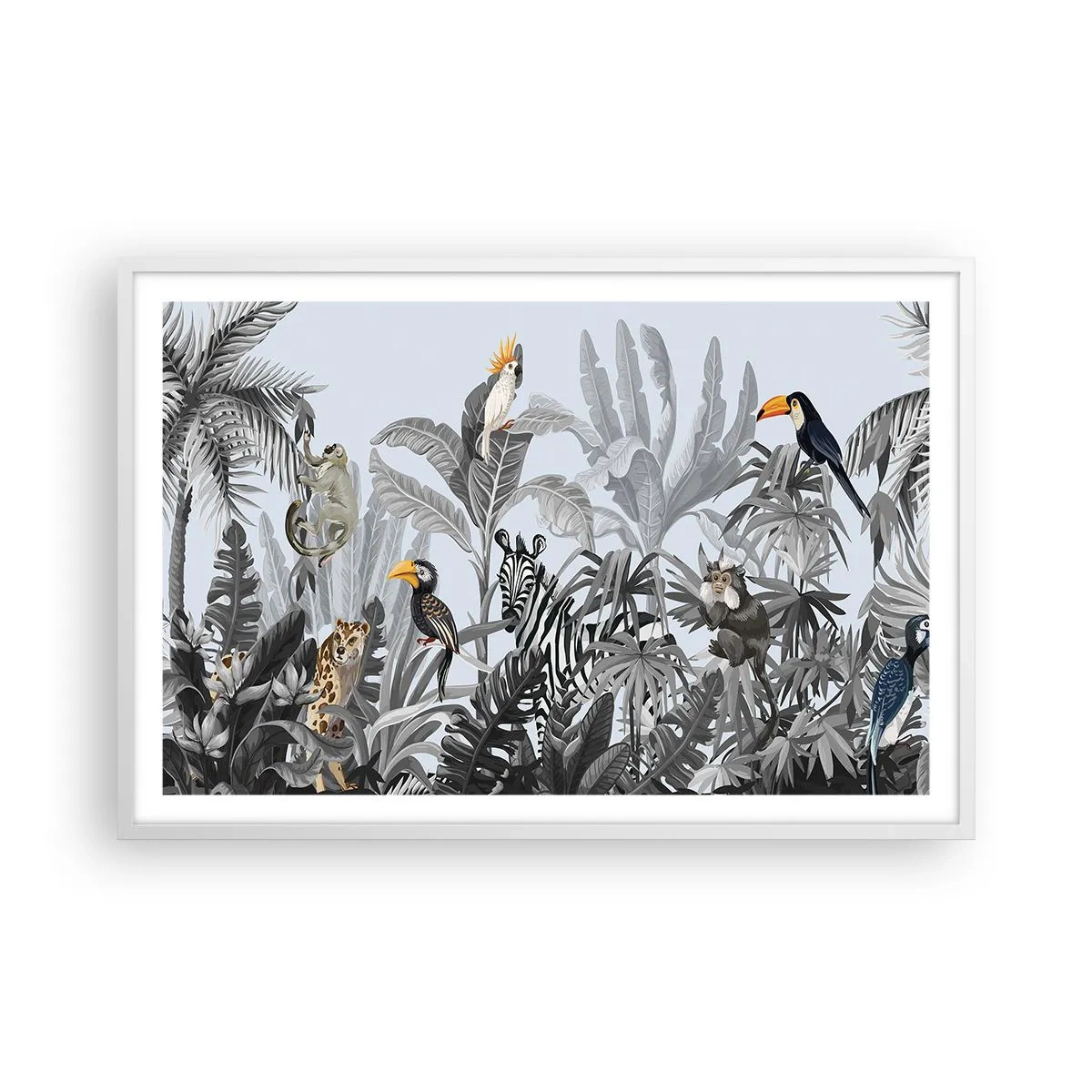 Poszter fekete keretben - Afrikai mese - 91x61 cm