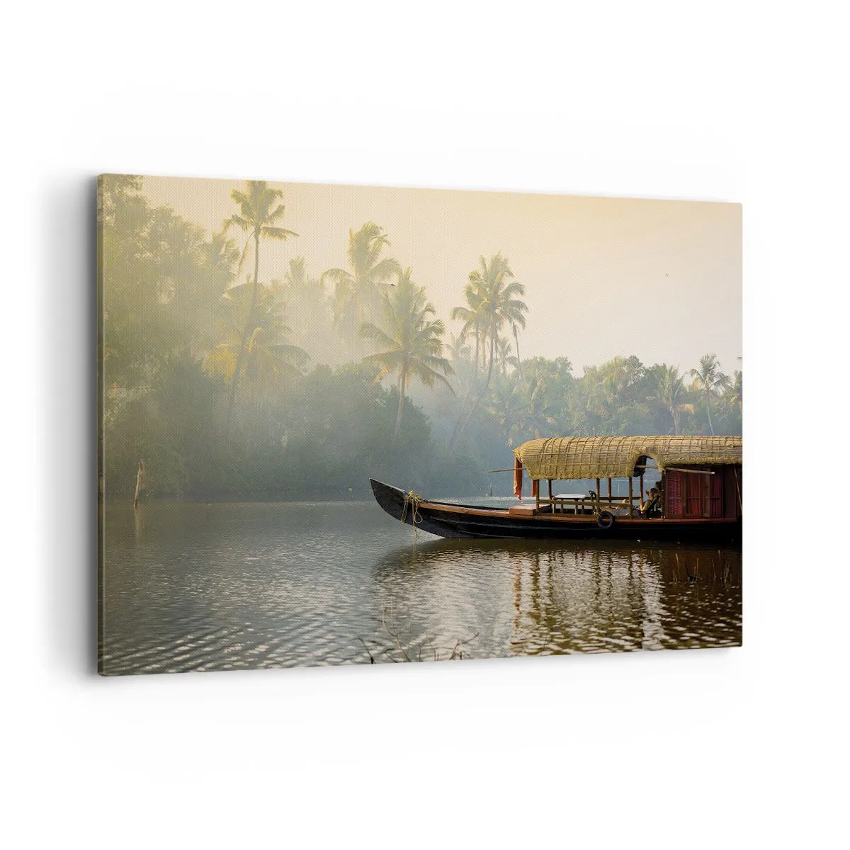 Vászonkép - Ház a folyón - 120x80 cm