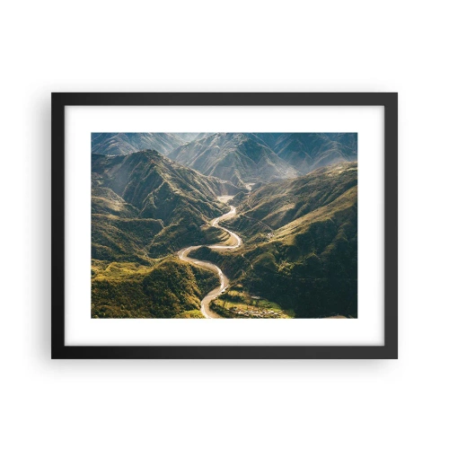 Poszter fehér keretben - A hegyek szívéből - 40x30 cm