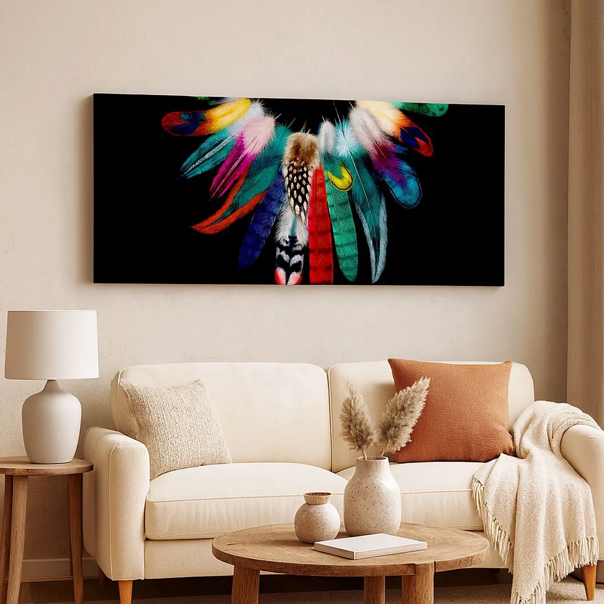 Vászonkép - Indiai nyaklánc - 100x40 cm