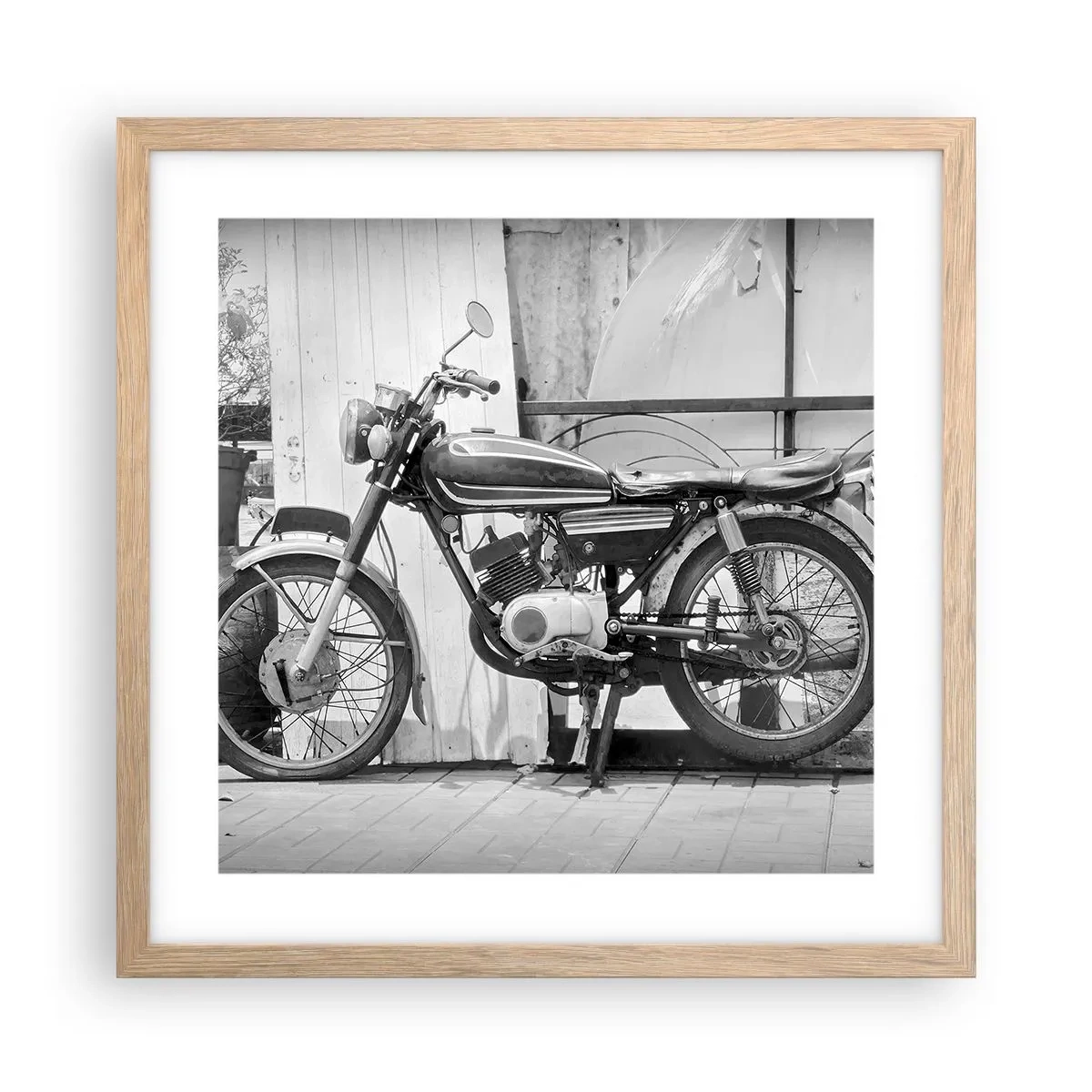 Poszter világos tölgy keretben - Klasszikus mindenek felett - 40x40 cm