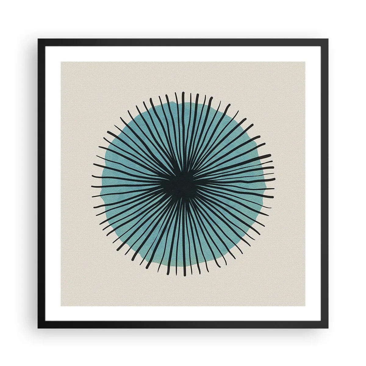 Poszter fehér keretben - Ragyogóan a kékben - 60x60 cm