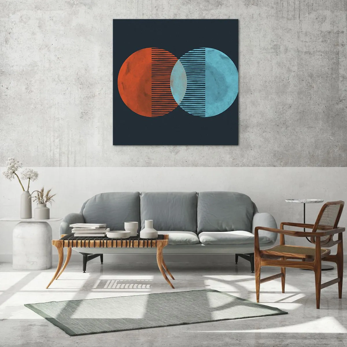 Üveg kép - Csillagászati fantázia - 60x60 cm