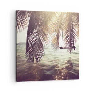 Vászonkép - Tetszés szerint hintázhat a felhők között - 50x50 cm