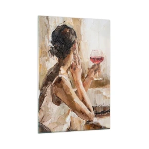 Üveg kép - Egy jó pillanat íze - 80x120 cm