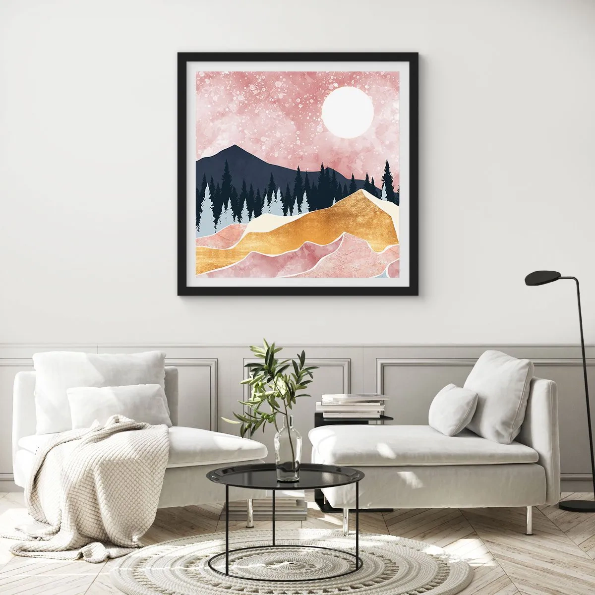 Poszter fehér keretben - Éjjeli őrség - 60x60 cm