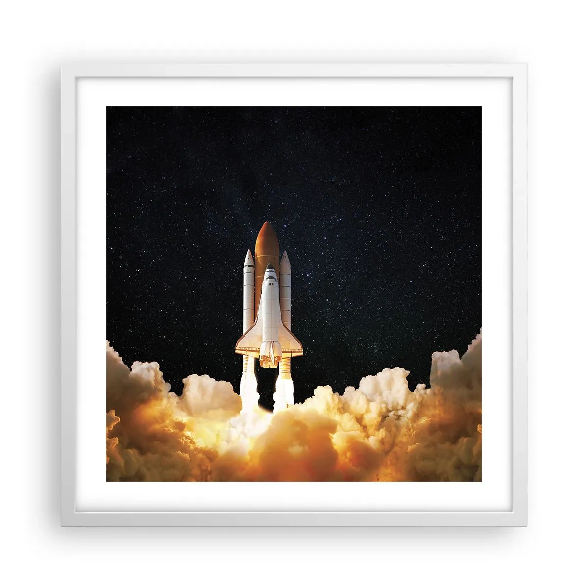 Poszter fekete keretben - Ad astra! - 50x50 cm