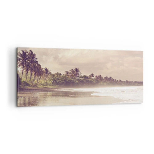 Vászonkép - A hullámok simogatása - 100x40 cm