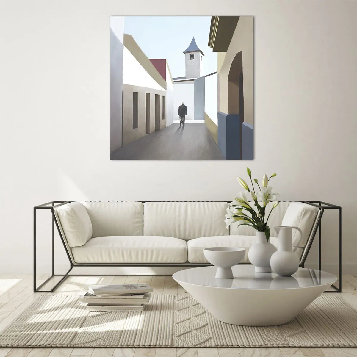 Üveg kép - Napfényes séta - 60x60 cm