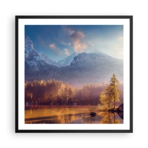 Poszter fehér keretben - A hegyekben és völgyekben - 60x60 cm