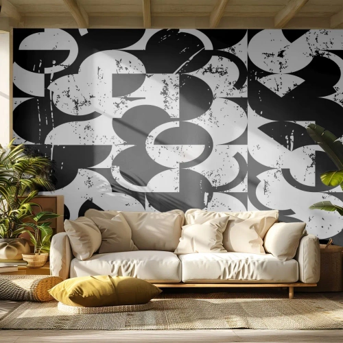 Fotótapéta Premium Sand - A fehér fehér, a fekete pedig fekete - Absztrakció, Darab, Grafika - 400x280 cm
