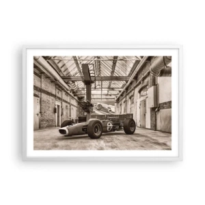 Poszter fekete keretben - A győztes pihenője - 70x50 cm