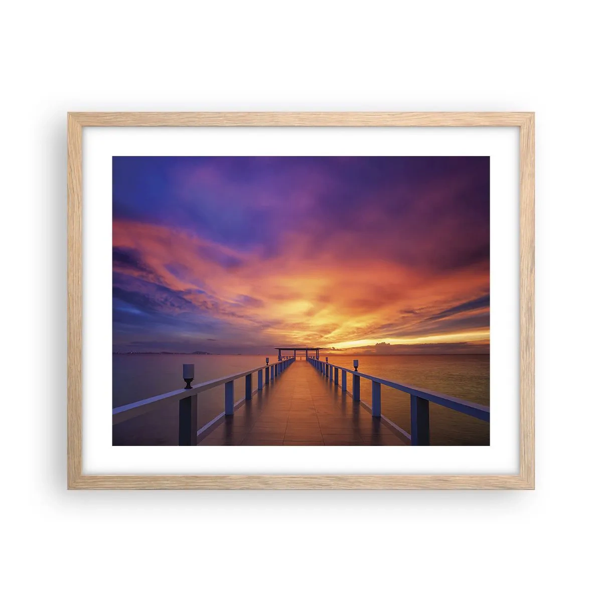 Poszter világos tölgy keretben - Vég nélkül - 50x40 cm