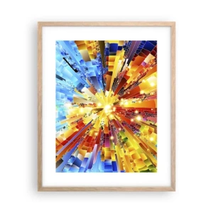 Poszter világos tölgy keretben - In medias res - 40x50 cm