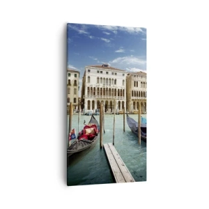 Vászonkép - Paloták kékben - 55x100 cm