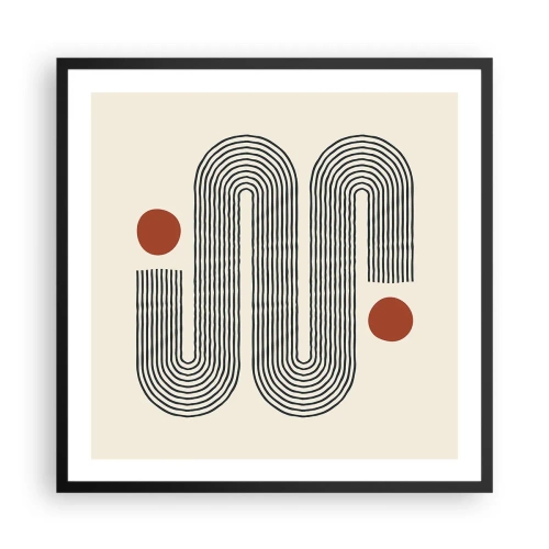 Poszter fehér keretben - Elejétől végéig - 60x60 cm