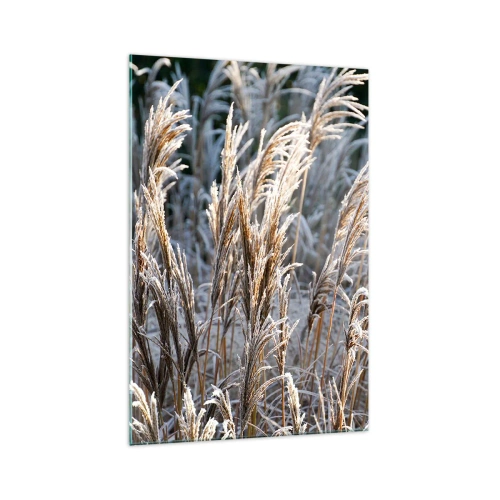 Üveg kép - Zúzmarába öltözött - 70x100 cm
