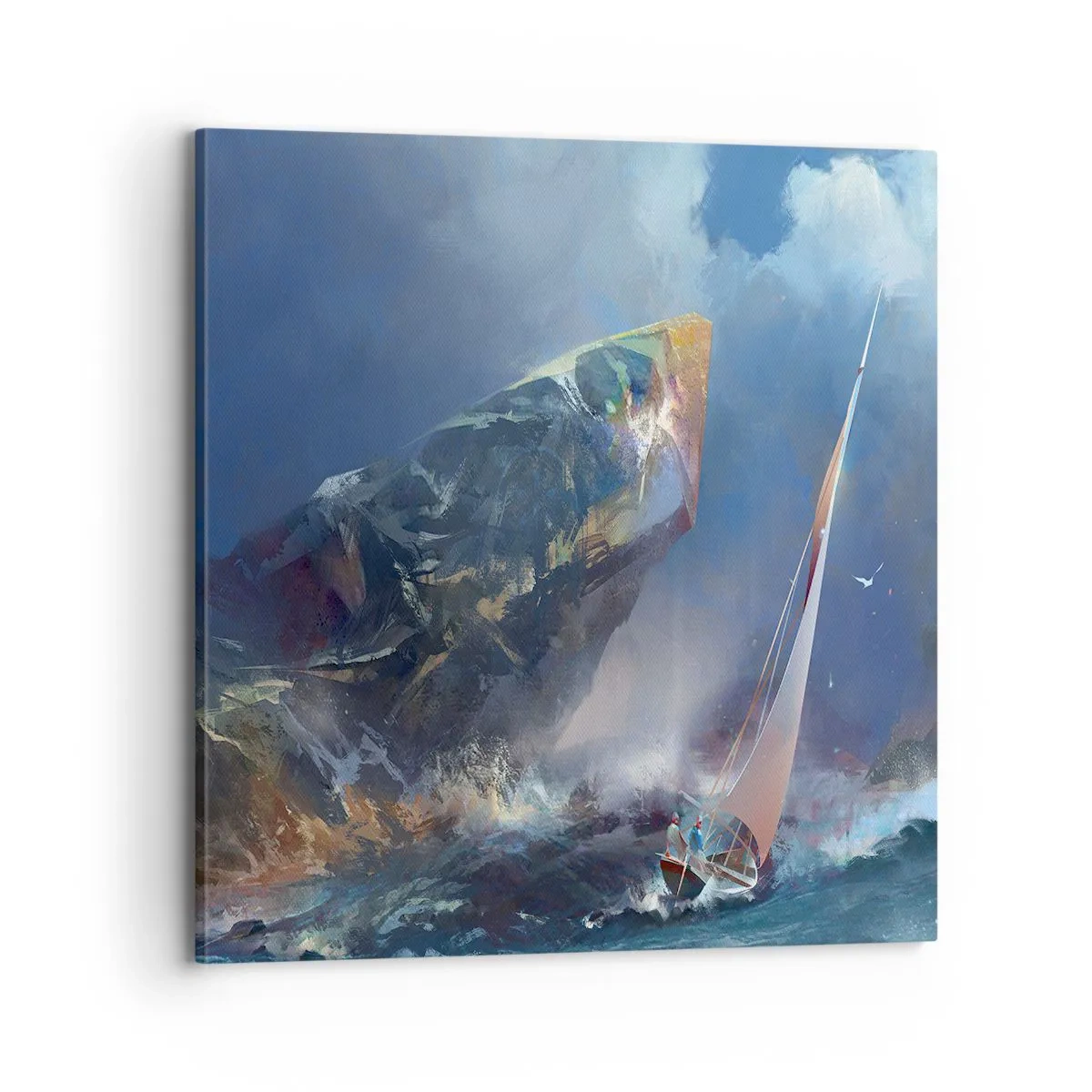 Vászonkép - Aki bátor az nyer - 70x70 cm