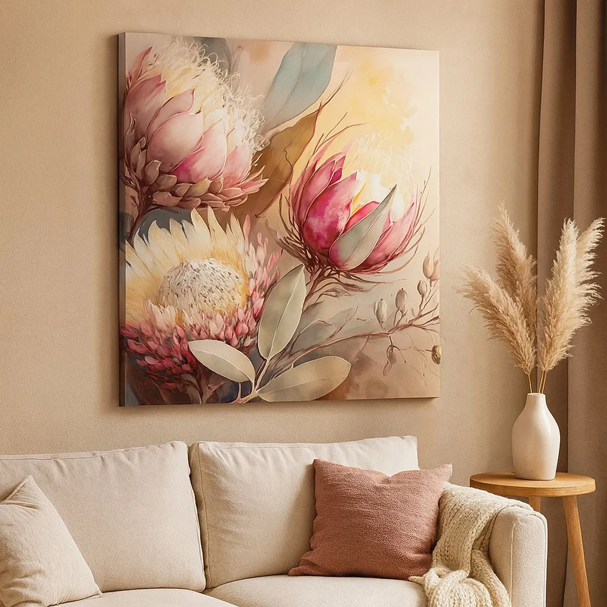 Vászonkép - Profilból és en face - 30x30 cm