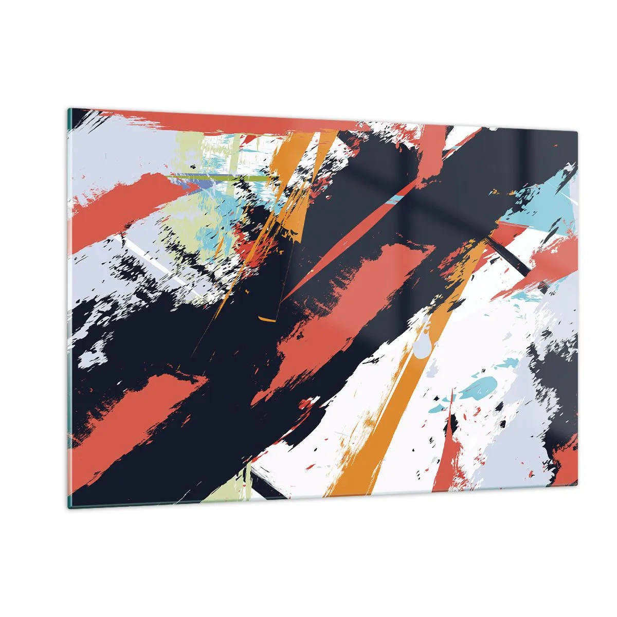 Üveg kép - Dinamikus kompozíció - 120x80 cm