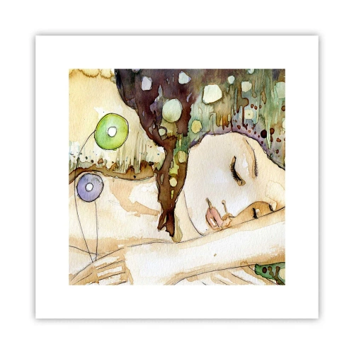 Poszter - Smaragd-ibolya álom - 30x30 cm