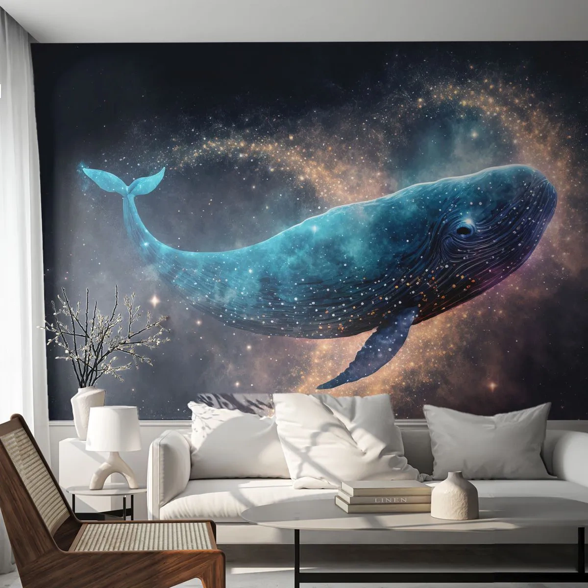 Fotótapéta Premium Canvas - Van egy világ... - Bálna, varázslat, Fantasztikus - 450x315 cm