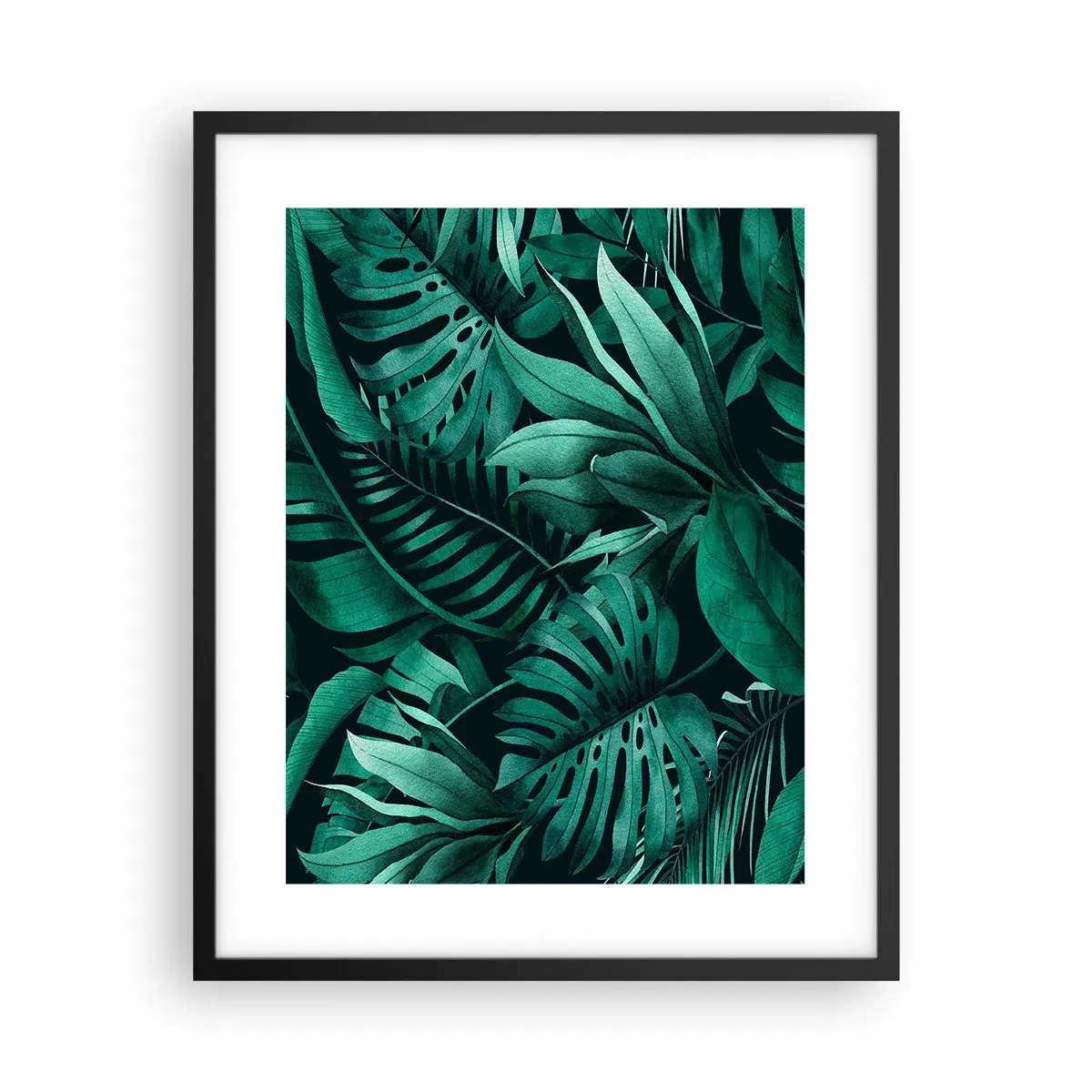 Poszter fehér keretben - A trópusi zöld mélysége - 40x50 cm