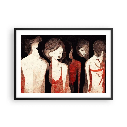 Poszter fehér keretben - A sötétség madonnái - 70x50 cm