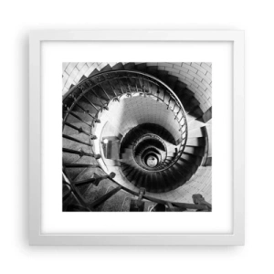 Poszter fekete keretben - Feljebb es feljebb - 30x30 cm