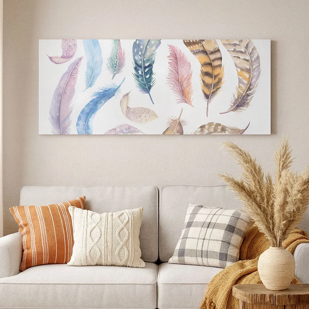 Vászonkép - Könnyű, tarka és sokszínű - 100x40 cm