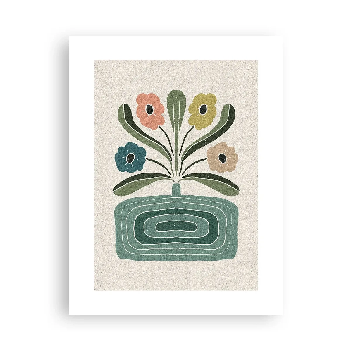 Poszter - Szimmetrikus csokor - 30x40 cm