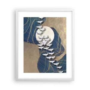 Poszter fekete keretben - Szabadság, vándorlás, közösség - 40x50 cm