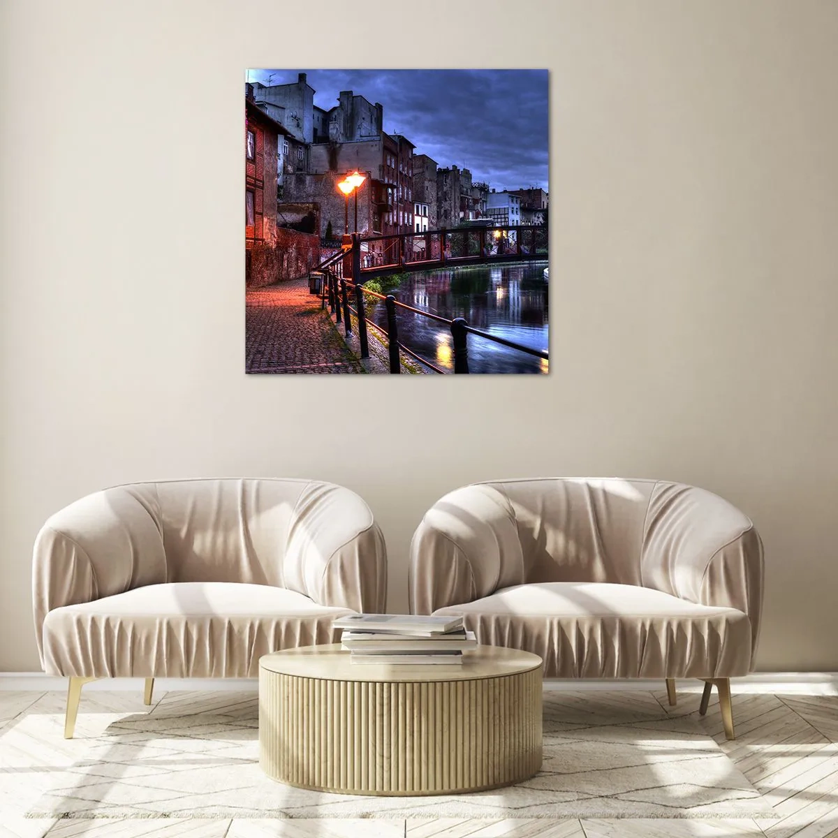 Üveg kép - Nem ismerte így Bydgoszczot - 70x70 cm