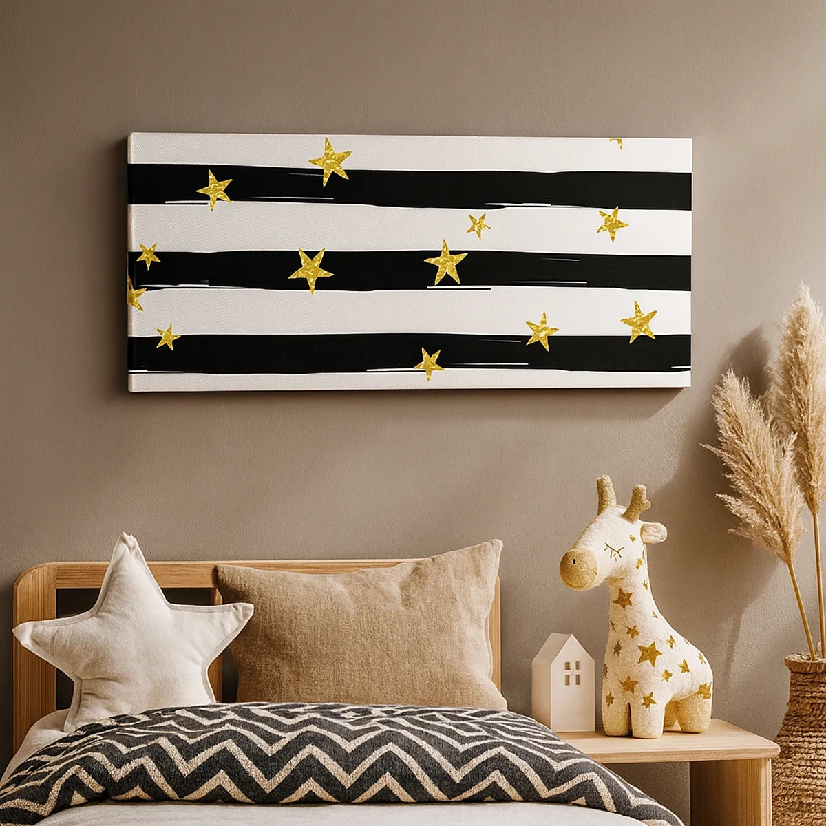 Vászonkép - Mindannyian szerencsés csillag alatt születtünk - 30x30 cm