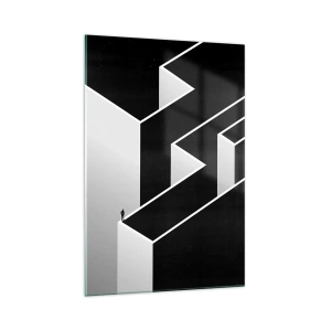 Üveg kép - Magány a csúcson - 70x100 cm