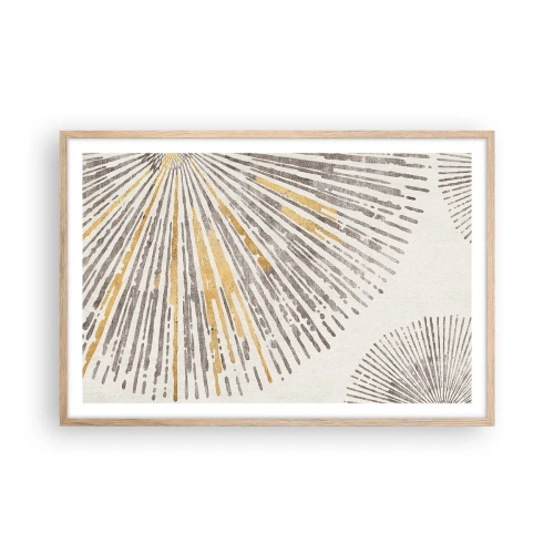 Poszter világos tölgy keretben - A sugár szépsége - 91x61 cm