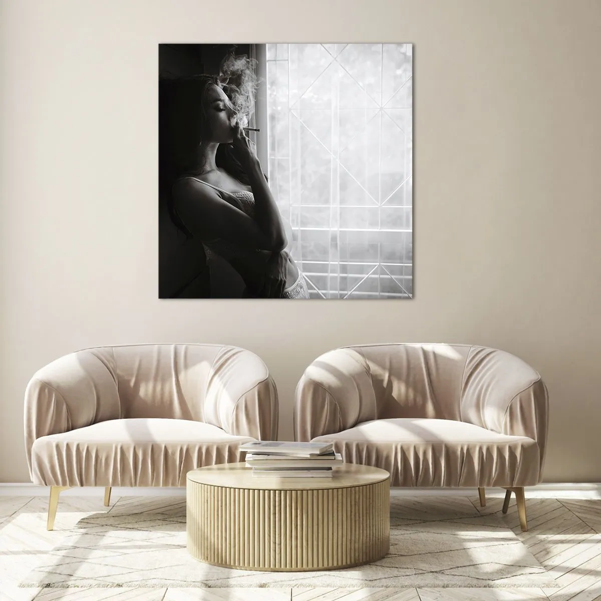 Üveg kép - Egy érzéki pillanat - 50x50 cm