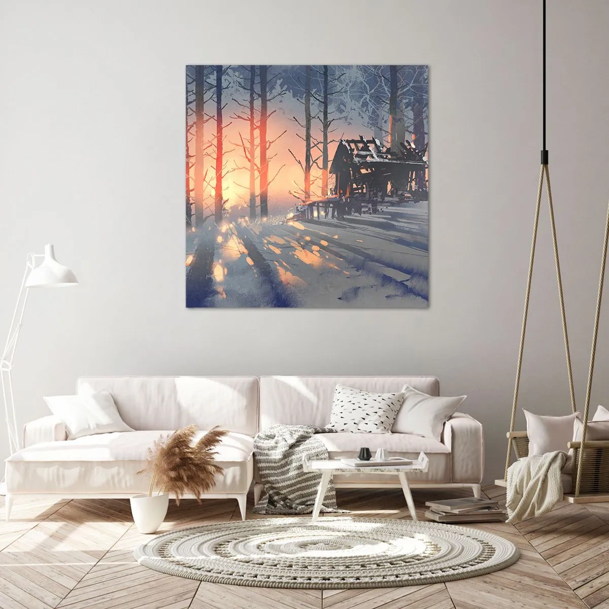 Vászonkép - Ide csak a nap néz be - 70x70 cm