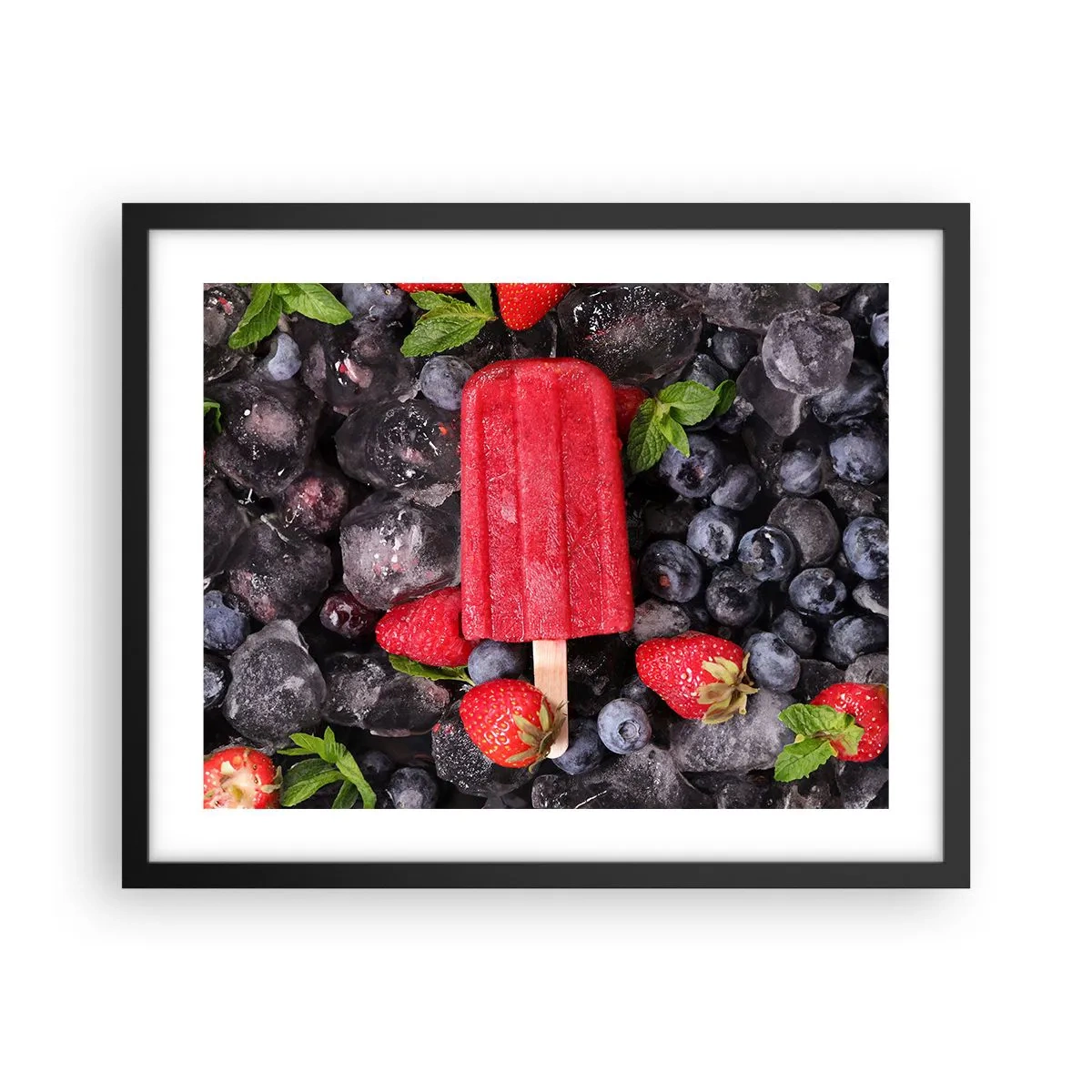 Poszter fehér keretben - A forró nyár íze - 50x40 cm