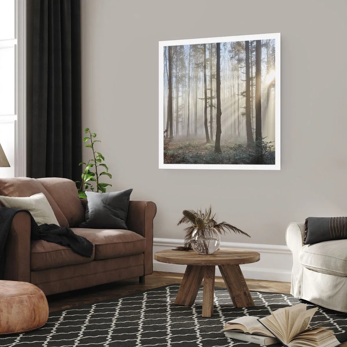 Poszter - A köd is felébredt - 60x60 cm